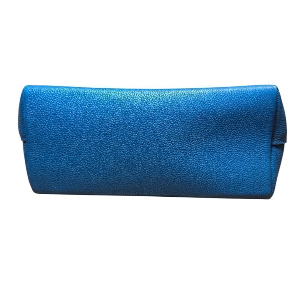 LOUIS VUITTON Blue Canard Taurillon Pebbled Leather Volta 2way Handbag Messenger - Picture 8 of 15